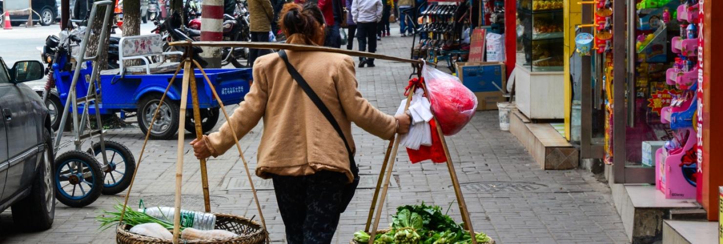 A street vendor in Nanning, China