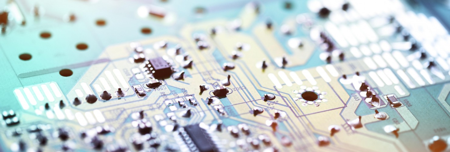 Close-up of electronic circuit board