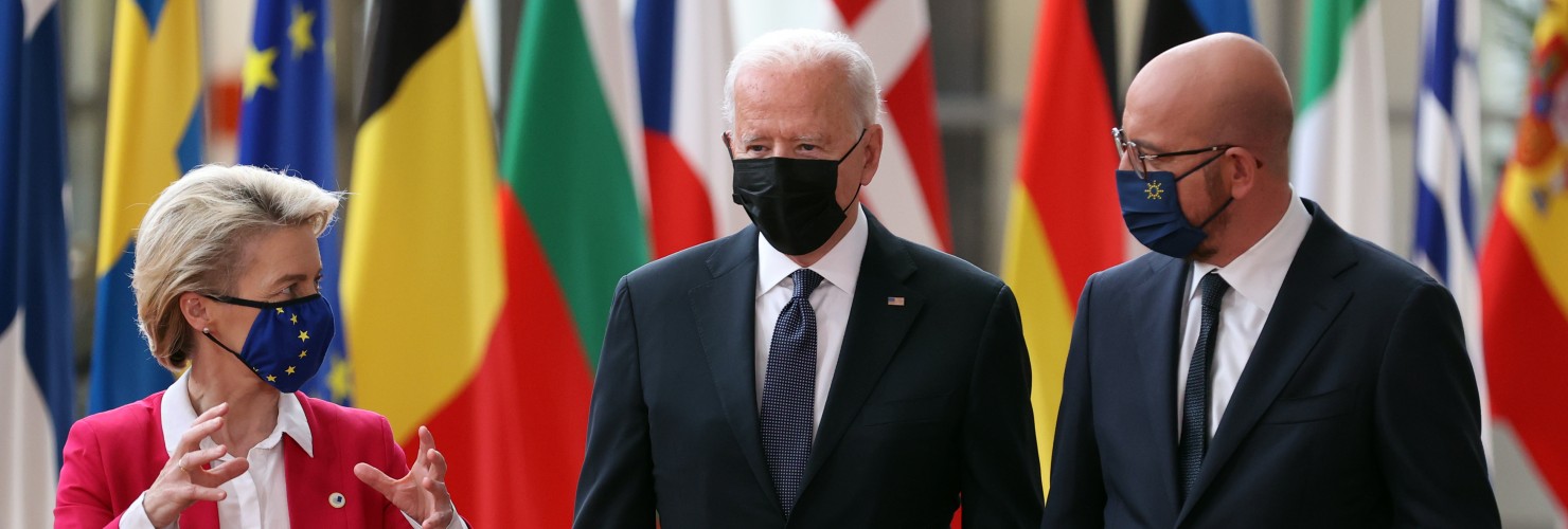 Von der Leyen, Biden and Michel at the EU-USA Summit