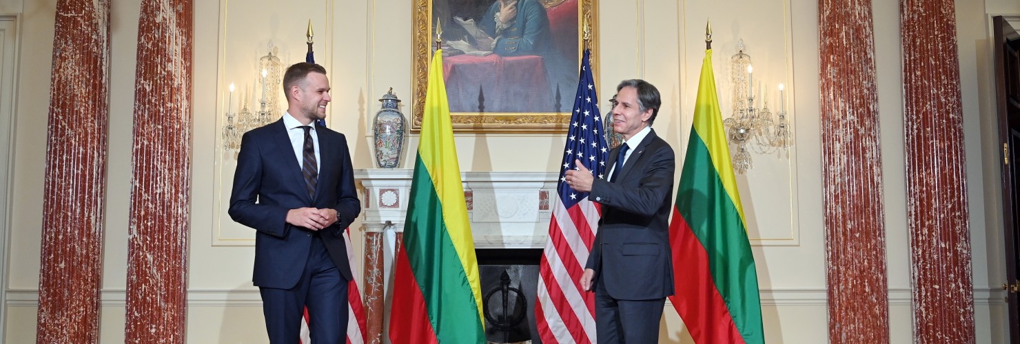 Lithuanian Foreign Minister Landesbergis meets US Secretary of State Blinken