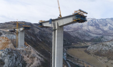 China's BRI on the ground: The Moraca bridge project in Montenegro is built and financed by China. 