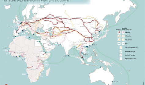 Map of the Belt and Road Initiative