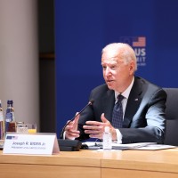 US President Joe Biden at EU -USA Summit in Brussels, Belgium on June 15, 2021.