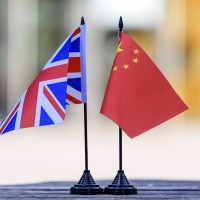 UK and Chinese Flag