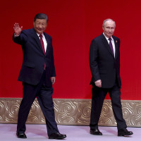 Xi Jinping and Vladimir Putin in Beijing, May 2024