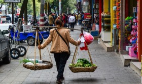 A street vendor in Nanning, China