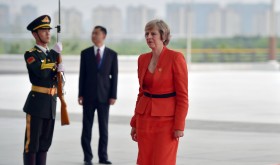 British Prime Minister Theresa May visiting China