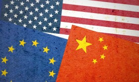 Flags EU China US