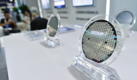 Semiconductor products on display at the 2023 World Semiconductor Congress in Nanjing, China