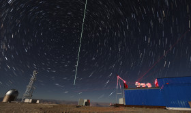 Composite photo taken on Dec. 10, 2016 shows a quantum communication ground station in southwest China's Tibet Autonomous Region.