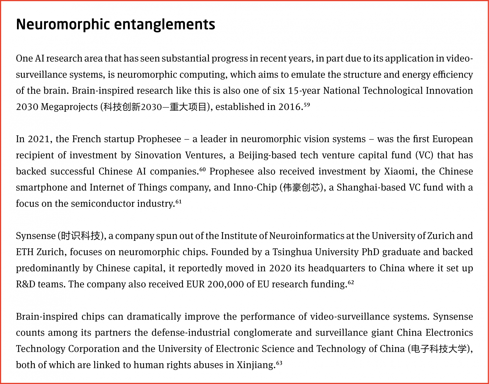 neuromorphic entanglements