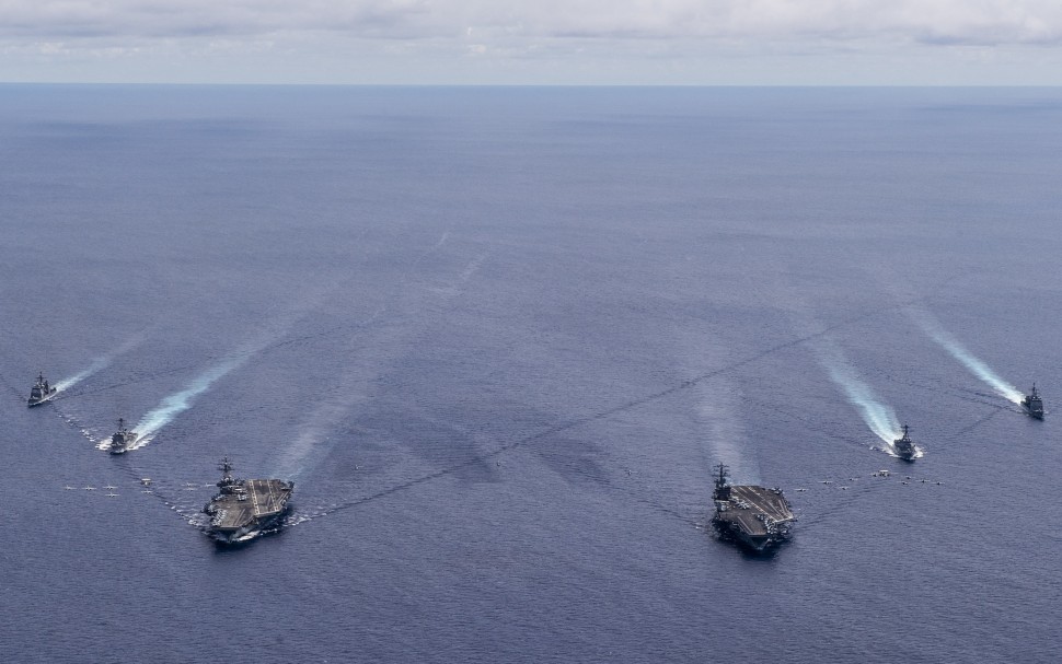 US Navy Aircraft Carriers Resume Dual Exercises - South China Sea